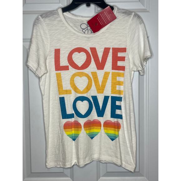 Chaser NEW Love Short Sleeve Burnout Tee XS - Picture 2 of 8